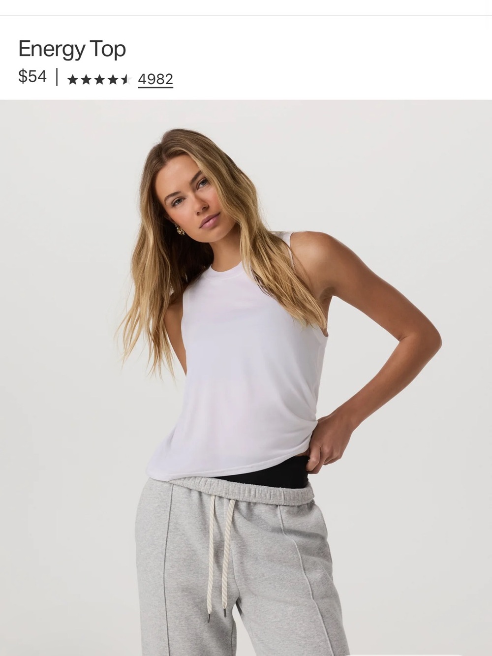 Vuori Energy Top - White